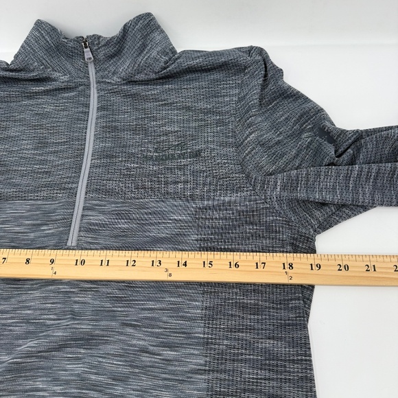 Under Armour 1/2 Zip Pullover Men Medium Blue Heather Long Sleeve Performance - Picture 9 of 11